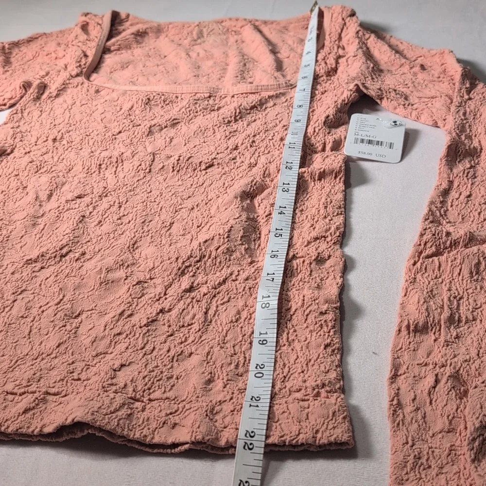 Free People Intimately Have It All Stretchy Long Sleeve Top in Smoke Rose